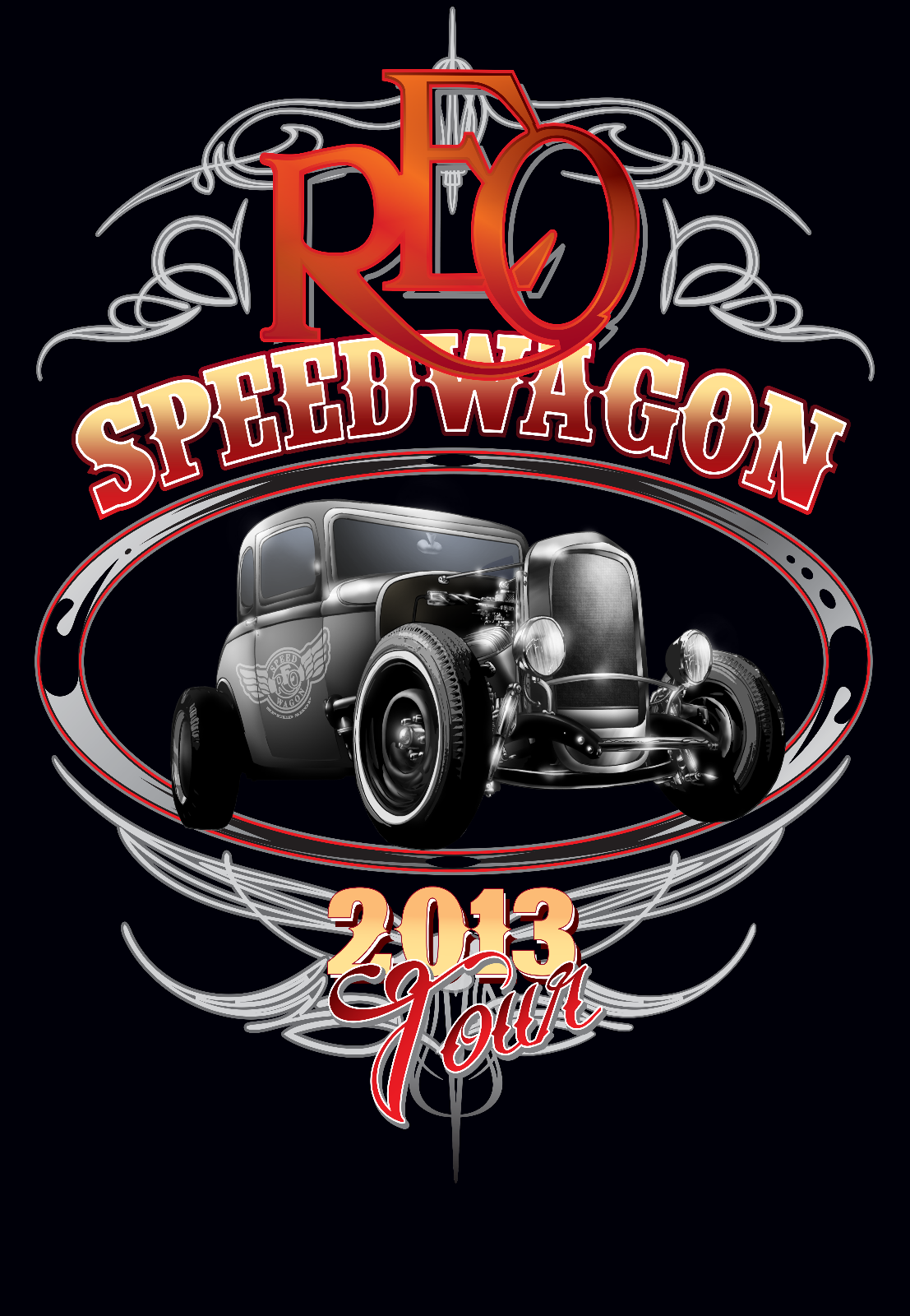 Detailed color separations of artwork created for high‑quality multi‑color screenprinting at Torches